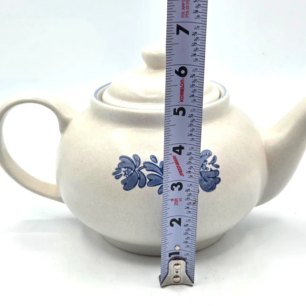 Vtg Pfaltzgraff Yorktowne 5 Cup Teapot Coffee Pot W/ Lid 7-550 Stoneware Floral